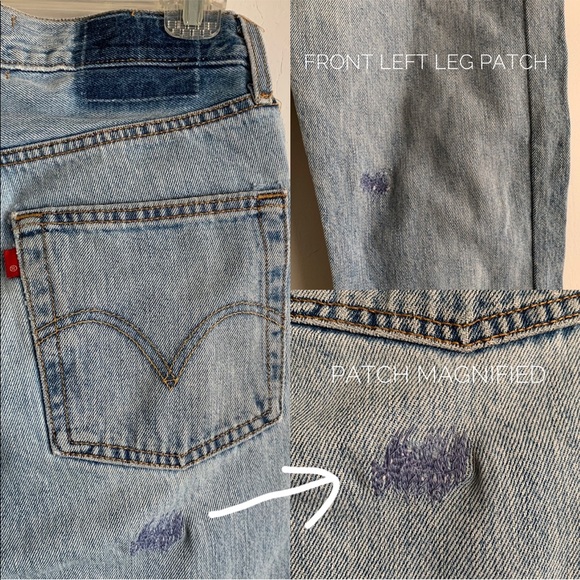 Reworked Nasty Gal After Party Vintage 501 Levi’s - Picture 9 of 11